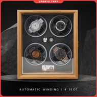 Rhodey Watch Winder Box Automatic 4-Slot Watch Display Box - SKW14