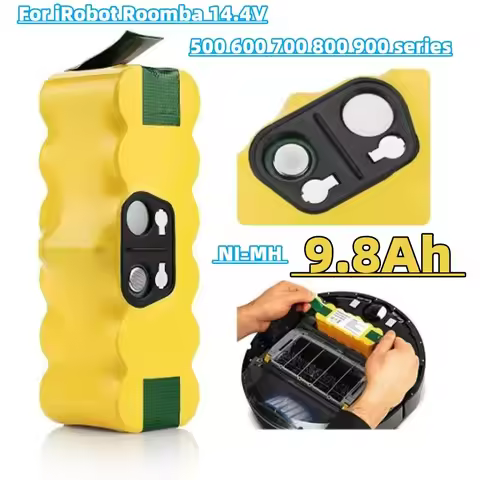 6800mAh Battery 14.4V for iRobot 500 600 700 800 900 Series Battery for iRobot Roomba 14.4V 620 650 