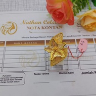 Nathan - Cincin Wanita Dubai Terlaris Lapis Emas Muda 90 Gram Lapis Emas Model Dubai Bunga Kendari