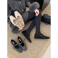 Fashion Women's Shoes 2026 Winter Rhinestone Inner Heightening Fur Shoes Women's Single Shoes Keep W