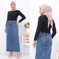 Sella ROK JEANS SPAN SKIRT ROK THEANA JEANS A LINE STRECH