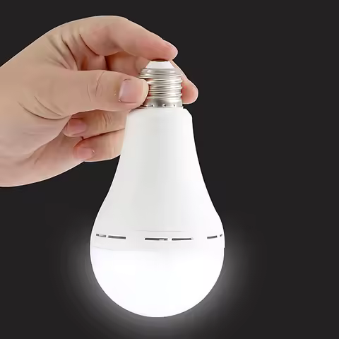 7W/9W/12W/15W Rechargeable LED Light Bulb Handheld Energy-Saving Light Bulb Household Power Failure 