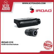 IROAD X10 UHD 4K Dual Channel Front &amp; Rear DashCam Night Vision ADAS App Control Car Camera Driving Recorder