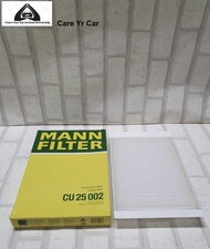 กรองแอร์ ตัวนอก / ตัวใน  Benz    W253 /    X253  ( 2015 - )   Cabin air filter Mann CU25002 / CUK26023