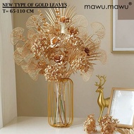 Mawumawu Decoration Flower Vase Bouquet Flower Vase Pot Aesthetic Gold Metal Iron