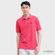 GALLOP : Mens Wear PIQUE POLO SHIRTS เสื้อโปโล ผ้าปิเก้ สีพื้น รุ่น GP9068 สี Hot Pink - ฮอต พิงค์ /