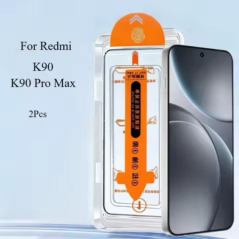 2 Pcs FOR Redmi K90 Pro Max Screen Protector For Redmi K90 Tempered Armoured Glass Easy Install Auto