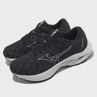 Mizuno 慢跑鞋 Wave Inspire 19 SW 超寬楦 女鞋 黑 白 波浪片 避震 美津濃 J1GD2346-73