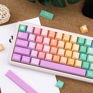 Keycap Only】คีย์บอร์ดยางไล่ระดับสี130คีย์เชอร์รี่โปรไฟล์ PBT-Sub สำหรับ RK61คีย์บอร์ดแบบกลไกเชอร์รี่