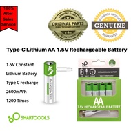 SMARTOOOLS Type-C Lithium AA 1.5V Rechargeable Battery + Cable