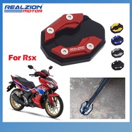 REALZIONMOTOR For Honda Rsx 150 Rsx150 Side Stand Flat Foot Extension Kickstand Pad Modified Motorcy