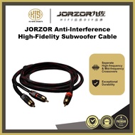 JORZOR Audiophile-Grade RCA 1 To 2 Y-Splitter Cable for Subwoofers and Speakers