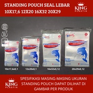 PP Standing Pouch 10X17.6cm 12x20cm 16x32cm 20x29cm Bluking Ziplock Plastic @50 Sheets