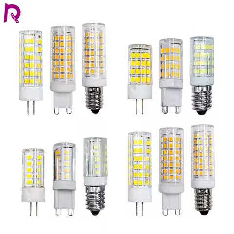 1-10pcs LED G4 G9 E14 Light Bulb 3W 5W 9W AC 220V Corn Lamp 360 Beam Angle Spotlight Chandelier Ligh