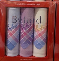 Saputangan BYFORD Isi 3 PCS Katun Sapu Tangan Handkerchiefs