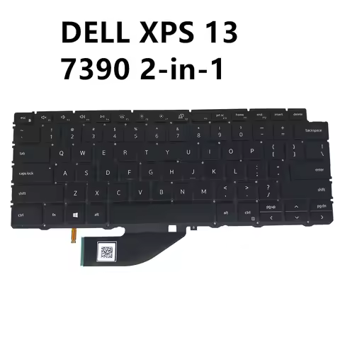 US RU LA aptop Backlit Keyboard For Dell XPS 13 7390 2-in-1 4J7RW Backlight Keyboards/Teclado 04J7RW