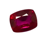 Certified Natural Red Ruby 6.60 CT Cushion Cut Loose Gemstone For Sale
