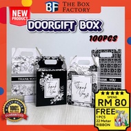 100pcs PROMOSI Doorgift Box | Wedding Box | Goodies Box | Kotak Kahwin | Gift Box |Kotak Bahulu Flor