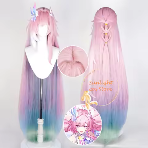 AMPHOREUS Cyrene Cosplay Wig 105cm Multi-color Mixed Wig Heat Resistant Synthetic Hair Women Hallowe