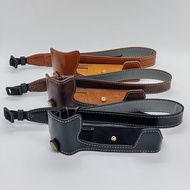 PU Leather Camera Bag Cover For Olympus E-M5 Mark III EM5III Bottom Opening Case With Hand Strap