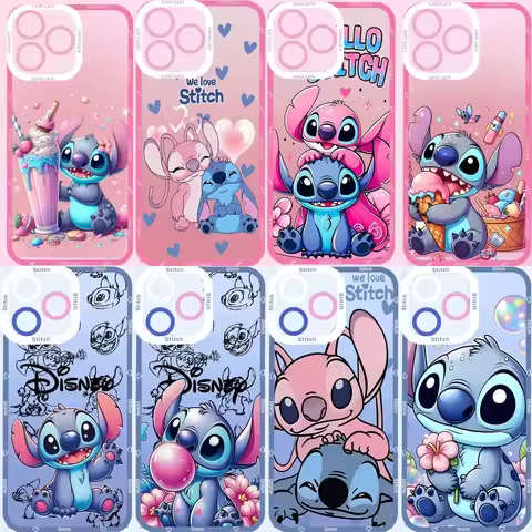Lovely Stich Angel Phone Case For OPPO Realme 11 9i 8i 8 7i 7 9 Pro Plus 5 5i 6i 6 Pro 12 Pro Plus T