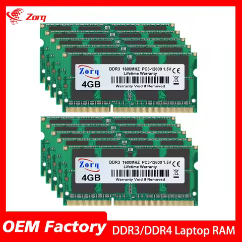 10PCS DDR4 DDR3 1.5V 2G 4GB 8GB 16GB 1333 PC3 1600Mhz DDR4 2666 Memory Latpop Memoria ram ddr3 SODIM