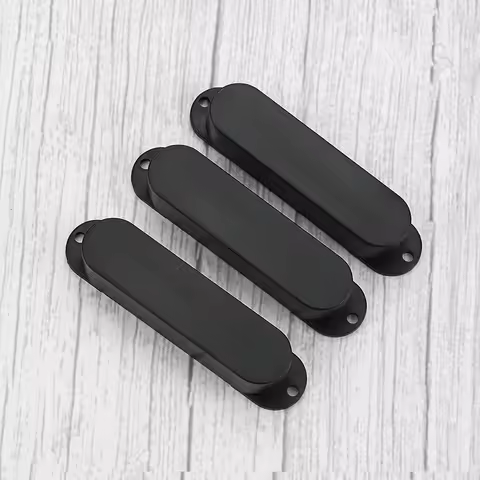 3 Pieces Closed Plastic Single Coil Guitar Pickup Covers High Quality Accessories for Fender Strat E