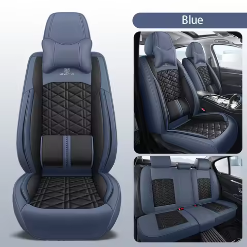 Breathable PU Leather Car Seat Covers For Audi Q7 4L A6 C6 4F 4G Avant Q2L Q3 A4 B8 B7 Q5 A3 8V 8P A