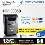 Portable Printer Thermal Mini Bluetooth BLUEPRINT ECO58 Baterai 18650
