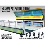 [Pre order 預訂] American Diorama 1/64 Grand Prix Paddock Diorama – Team Blue #AD-2446