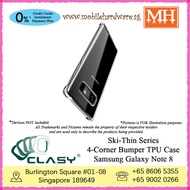 [Authentic] CLASY Ski-Thin Series 4-Corner Bumper TPU Case For Samsung Galaxy Note 8 MH