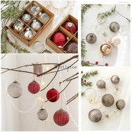 MIS Traditional Glass Christmas Bauble Balls Christmas Trees Hangings Ornaments
