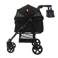 Chrono pet stroller deluxe, black edition