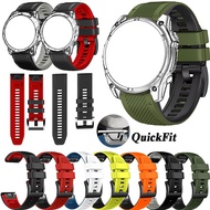 Quickfit 22mm 26mm Silicone Watch Bands For Garmin Watch Approach Ouatix 8/7/6/5/7Pro, S70/S62/S60, 