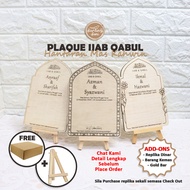 [SIAP 1 HARI] PLAT IJAB QABUL AKAD NIKAH ✨ HANTARAN MAS KAHWIN ✨