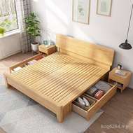 Furniture Nordic Children's Rental Room 1.35m B & B Hotel Hotel Real 1.2m Wooden Bed Small Apartment