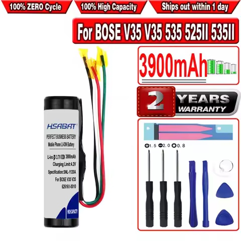 HSABAT 3900mAh 064454, 626161-0010 Battery for BOSE V35 V35 535 525II 535II T20