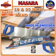 Nasara Original Bahco 19 Inch / 22 Inch X97 Unversal Wood Hand Saw Made In Sweden / Gergaji Kayu Tangan / 手锯