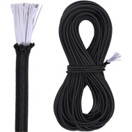 Lanlord Black Shock 3/16 Inch, Bungie Cord, Elastic Cord, Bungee Cords, 36 Ft (11m), Black3/16In36Fe