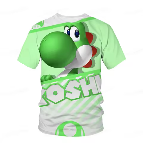 The 2026 Summer Quick-drying Cartoon Super Mario Bros. 3 D Men's T-shirt Coat Children Sportswear wi
