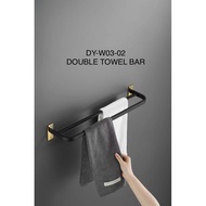 Double Tower Bar DY-W03-02 Stainless Steel Black Cold Local Brand