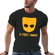 Sweat Customs Reka Bentuk Baju T-Shirt Putih Polos Anda Sendiri Lelaki Grindr Zero - O Feet Away T-S