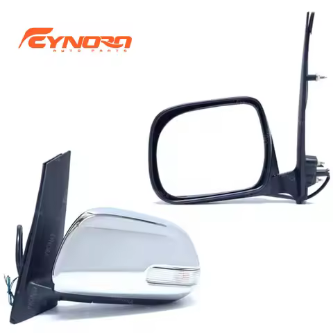 Side Rearview Wing Mirror Assembly With Built-In Led Blinker Fit Toyota Innova 2012-