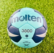 ลูกแฮนด์บอลหนังพียู (PU) Molten H3X3800-CN IHF APPROVED หนังเย็บด้วยมือ เบอร์ 3 ของแท้ 100% (ฟรีตาข่