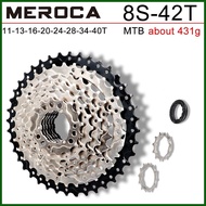 ✎ ﹊ 【Ready Stock】MEROCA MTB Cassette 8 9 10 Speed 40/42//50T Mountain Bicycle Freewheel Bike Sprock