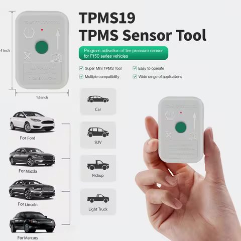 TPMS19 Tire Pressure Monitor Sensor - 8C2T1A203AB 8C2Z-1A203-A, Reset Tool For Ford, 19 TPMS Sensor