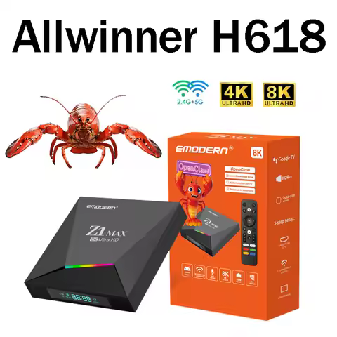 Ai TV Box Global Version 2rd Gen 8K 4K HD BT5.2 Allwinner H618 Wifi6 Z1 Max Voice Assistant Smart Me
