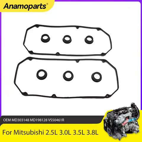 Engine Parts Valve Cover Gasket Set Fit 3.0 3.5 3.8 L 6G72 6G74 6G75 For Mitsubishi Montero Chrysler