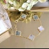 Alhambra Van Cleef Arpels Vintage Bracelet 5 Gray, Premium Van Cleef