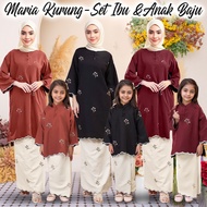Baju Kebarung Set Ibu &Anak baju kurung budak perempuan kurung sedondon ibu anak maria kebarung mode